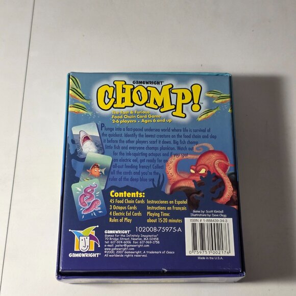 Chomp! Gamewright Food Chain Card Game - Picture 3 of 5